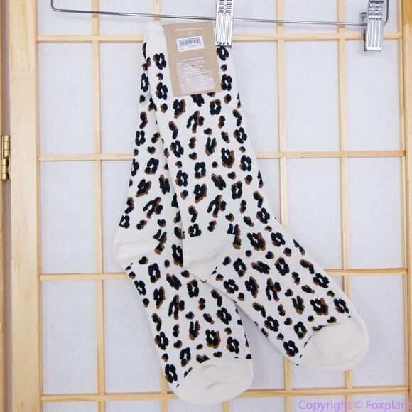 NEW Madewell Animal Trouser Socks, antique cream, one size fits all‎ - Picture 1 of 14